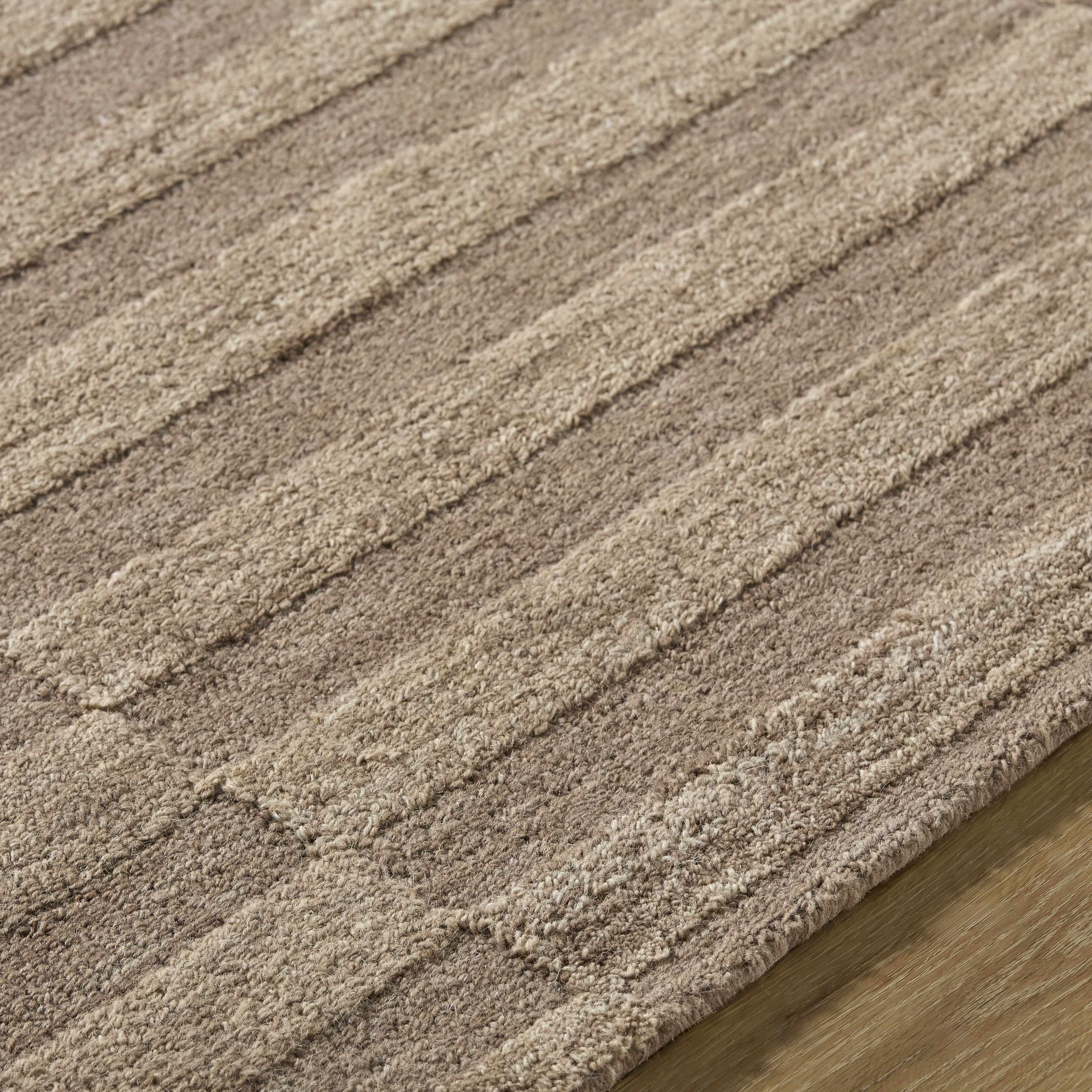 Idaho Broken-Striped Brown Area Rug | Our PNW Home X Livabliss