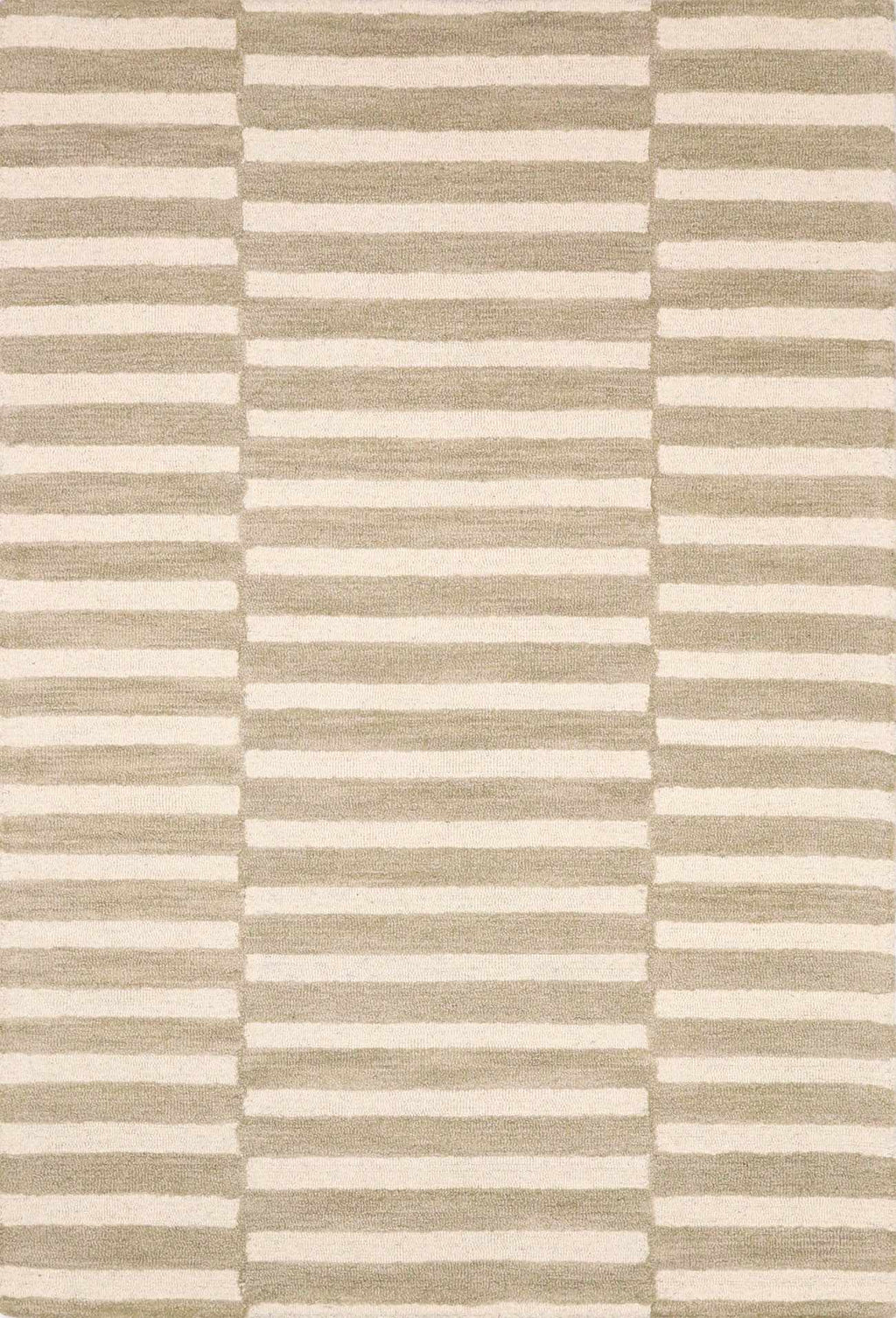 Idaho Broken-Striped Beige Area Rug | Our PNW Home X Livabliss