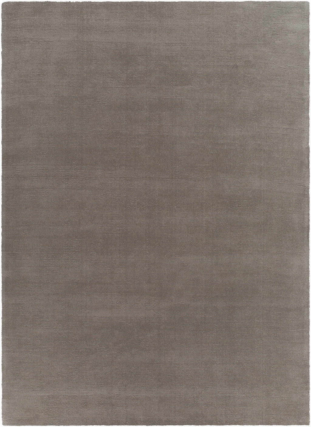 Brockton Solid Gray Wool Rug