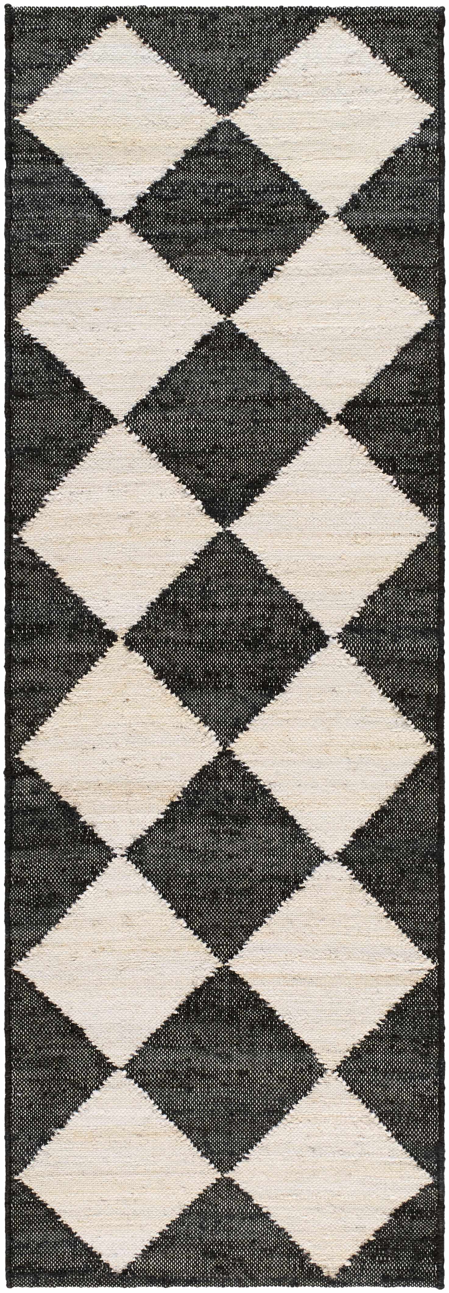 Vivir x Livabliss Antho Black Diamonds Jute Rug