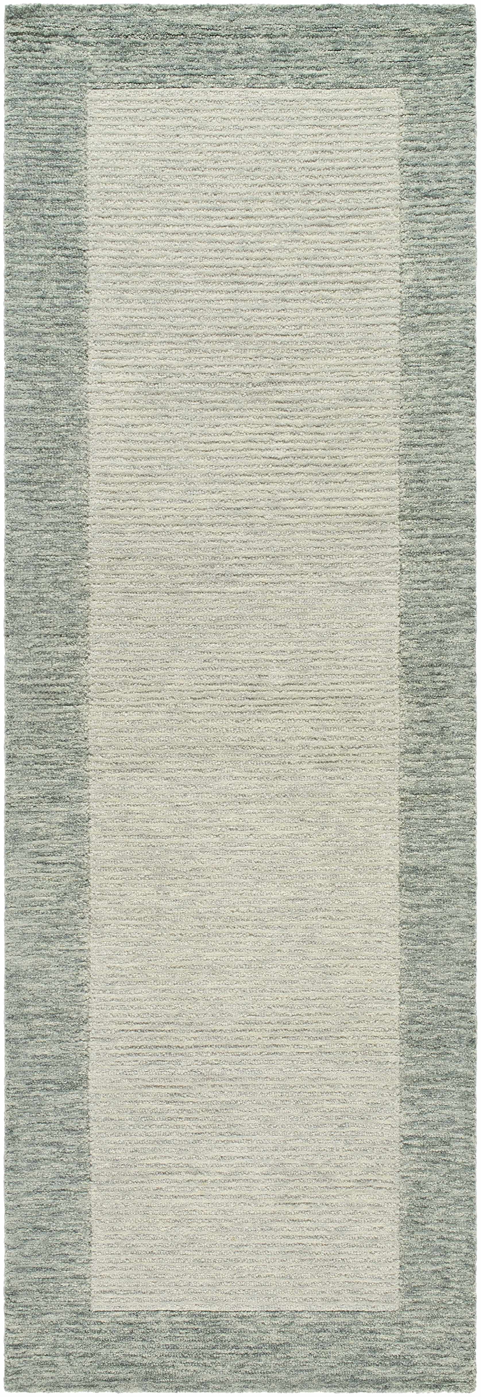 Amadi Green Wool Area Rug