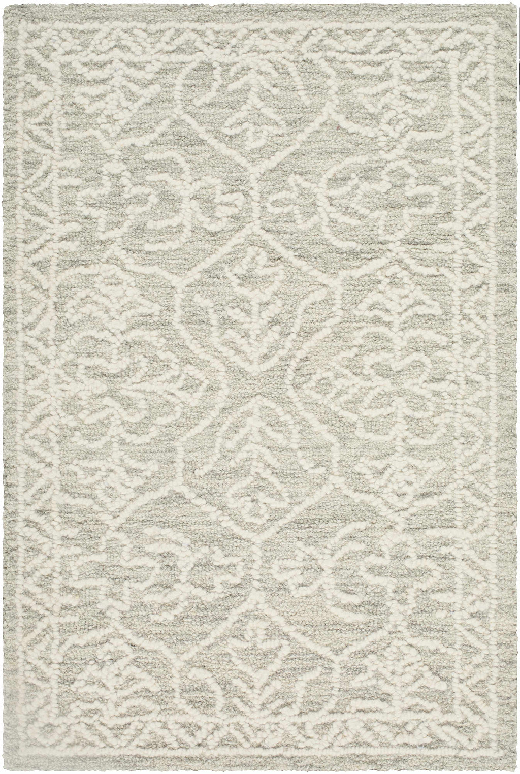 Yadid Gray Wool Area Rug