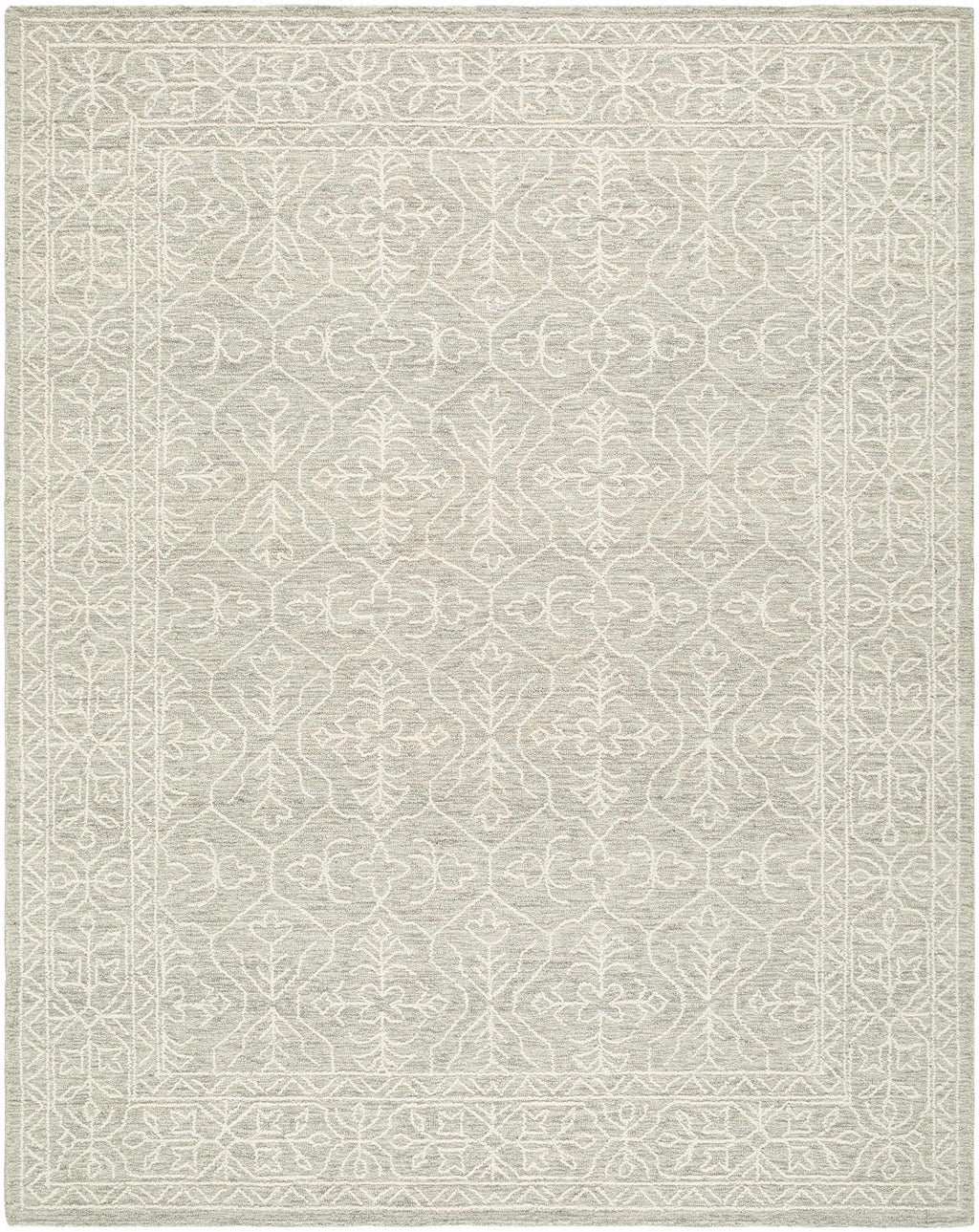 Yadid Gray Wool Area Rug