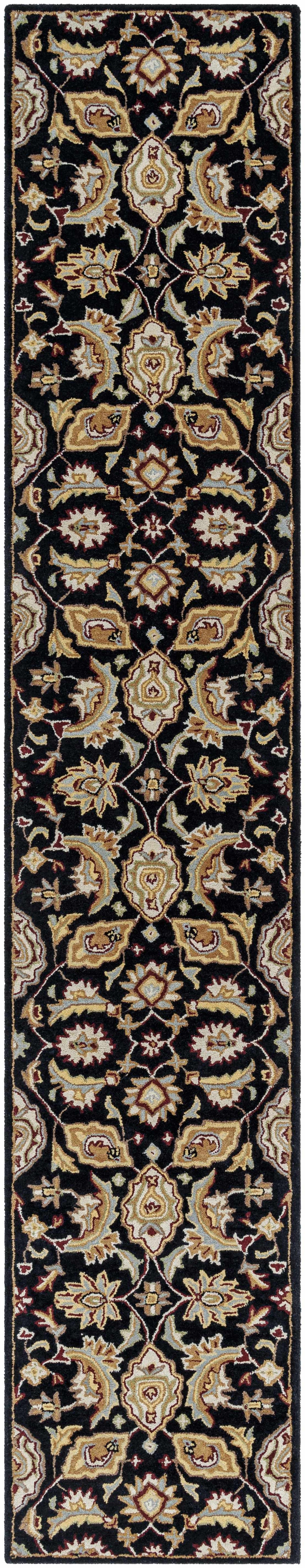Blomkest Black&Yellow Traditional Wool Carpet