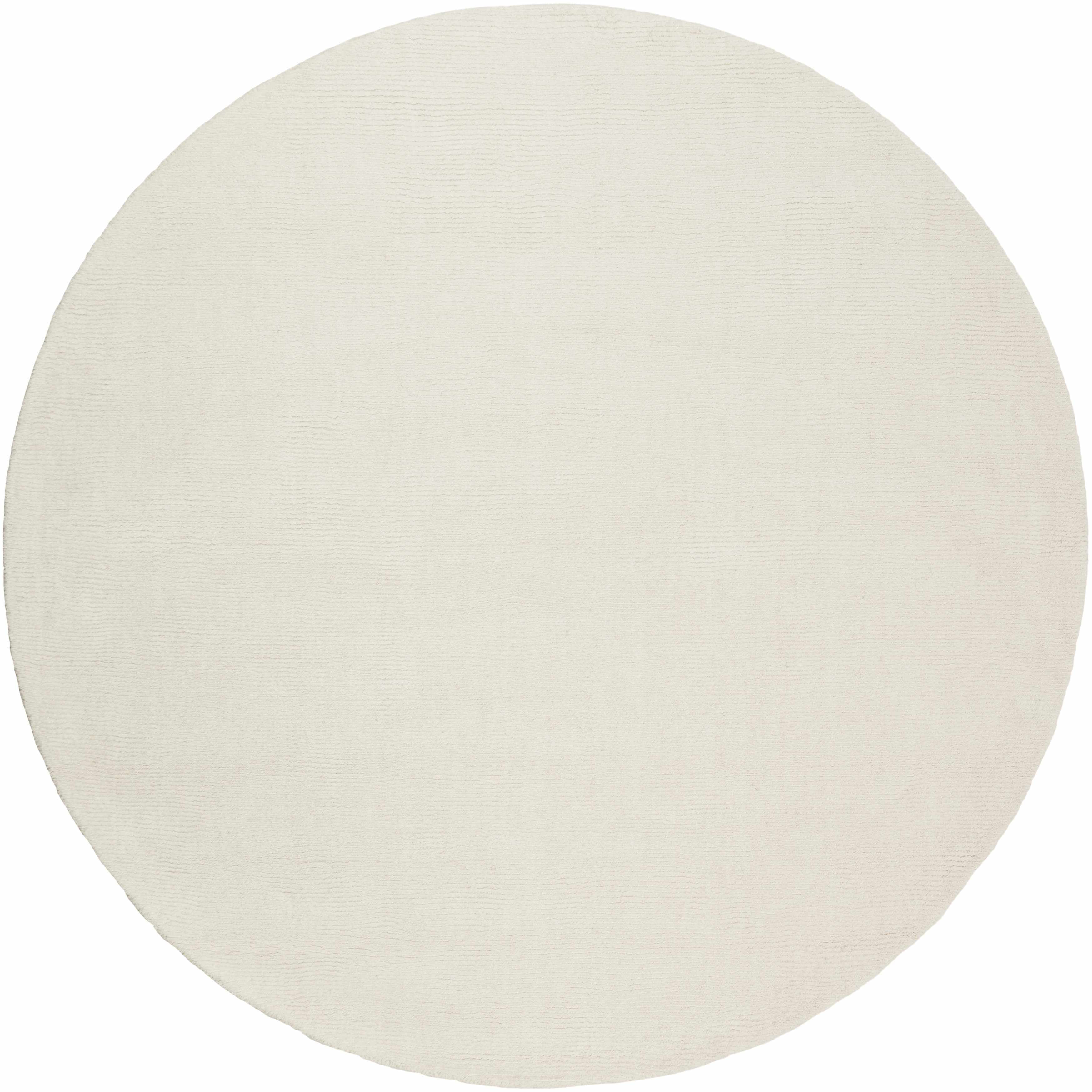 Brockton Solid Light Beige Wool Rug