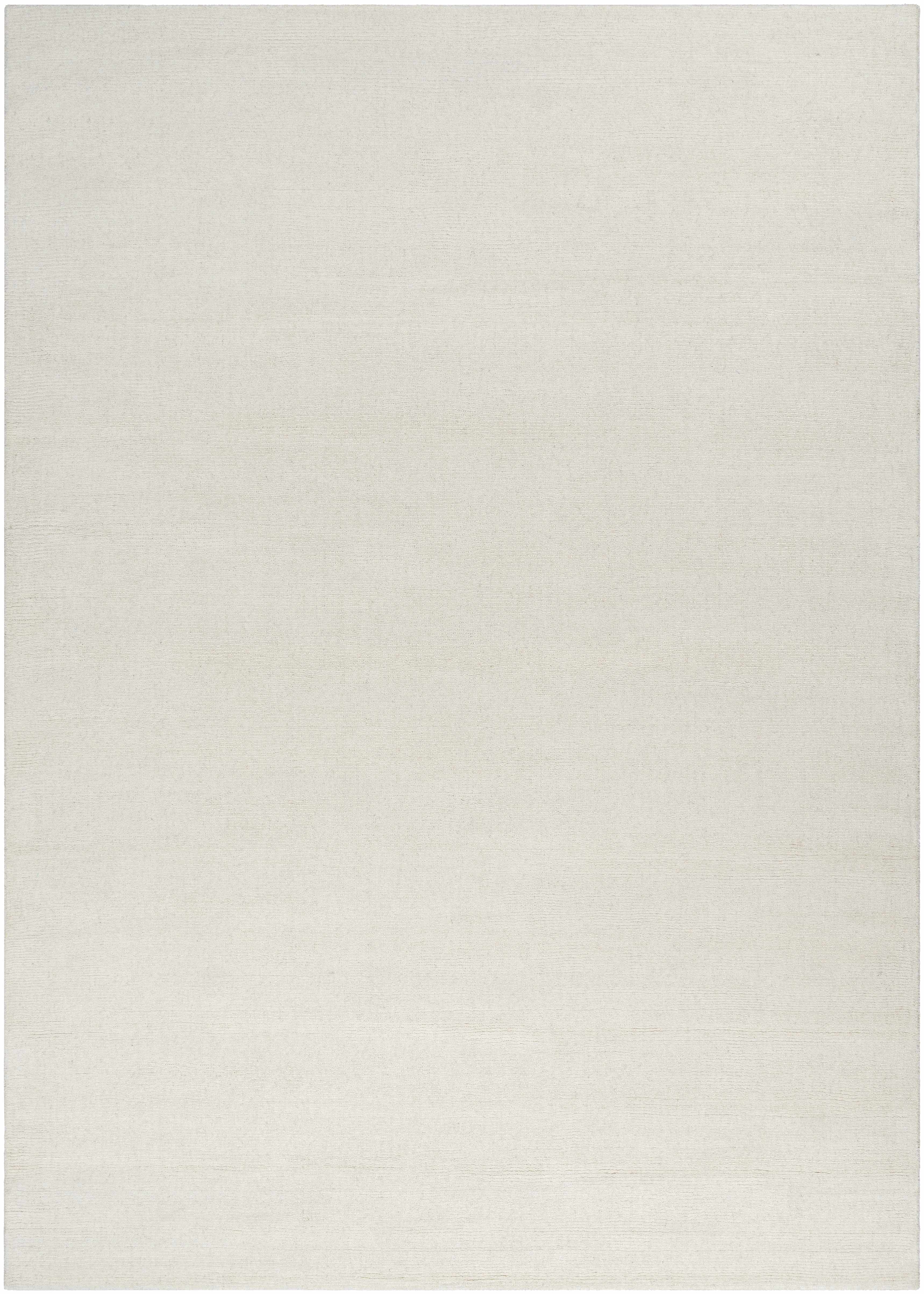 Brockton Solid Light Beige Wool Rug