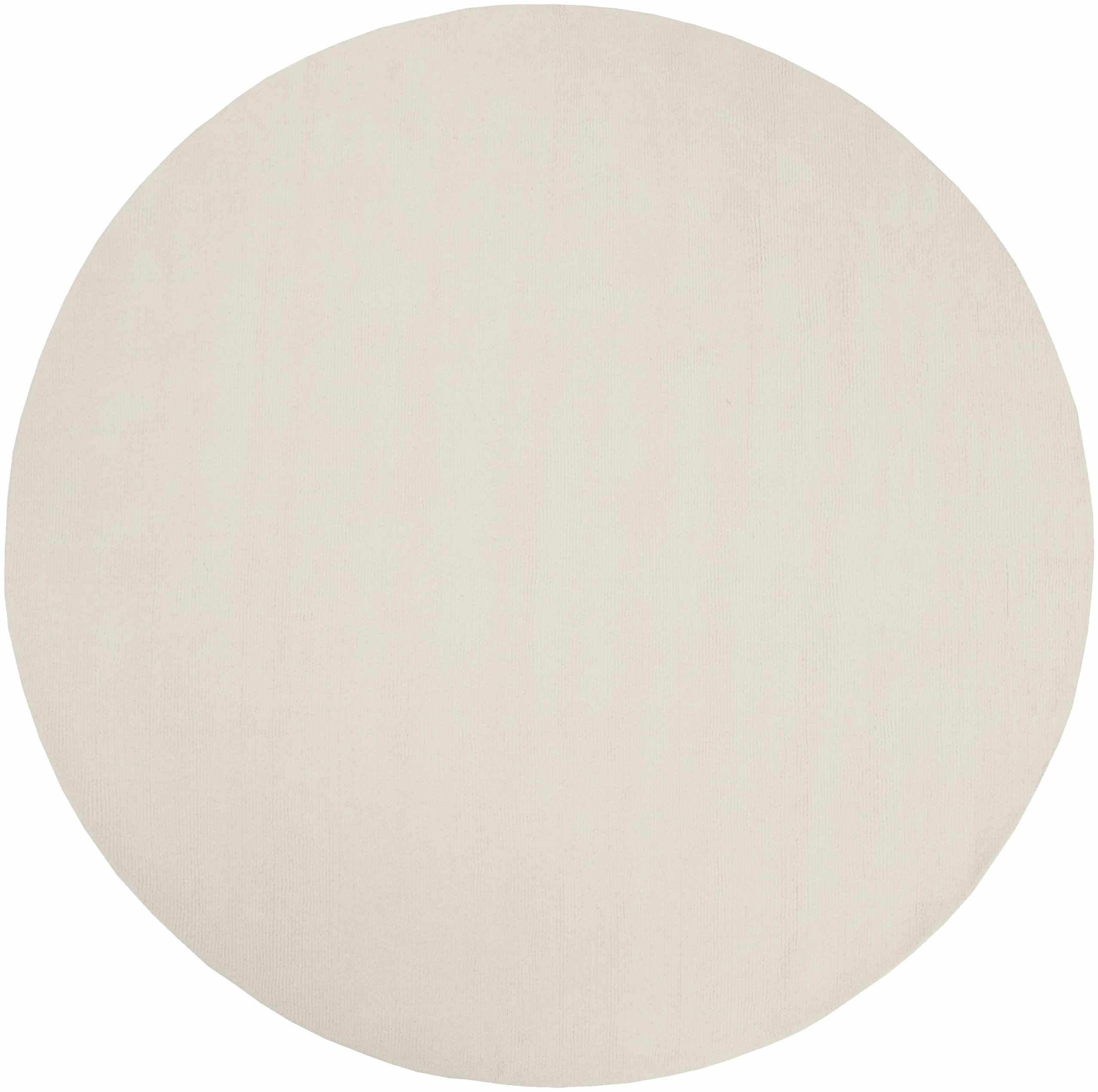 Brockton Solid Light Beige Wool Rug