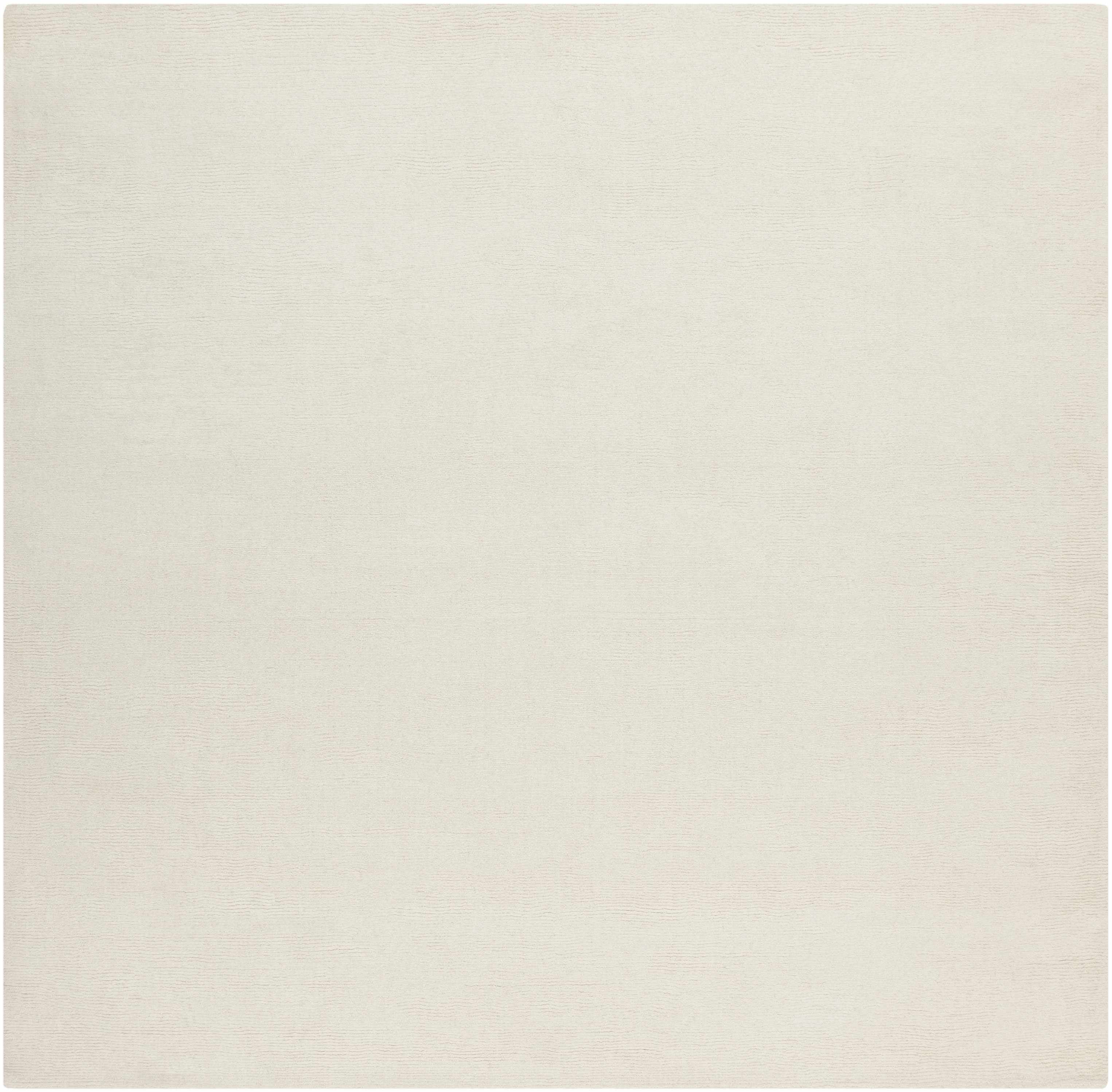 Brockton Solid Light Beige Wool Rug
