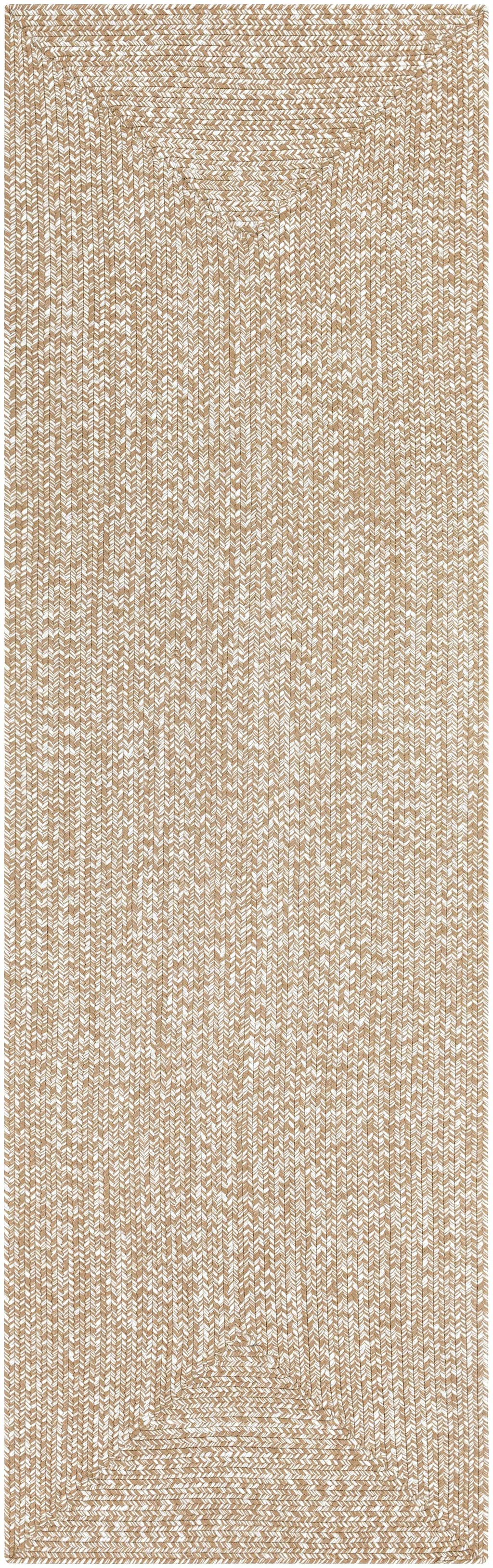 Cream Braided Faux Jute Rug