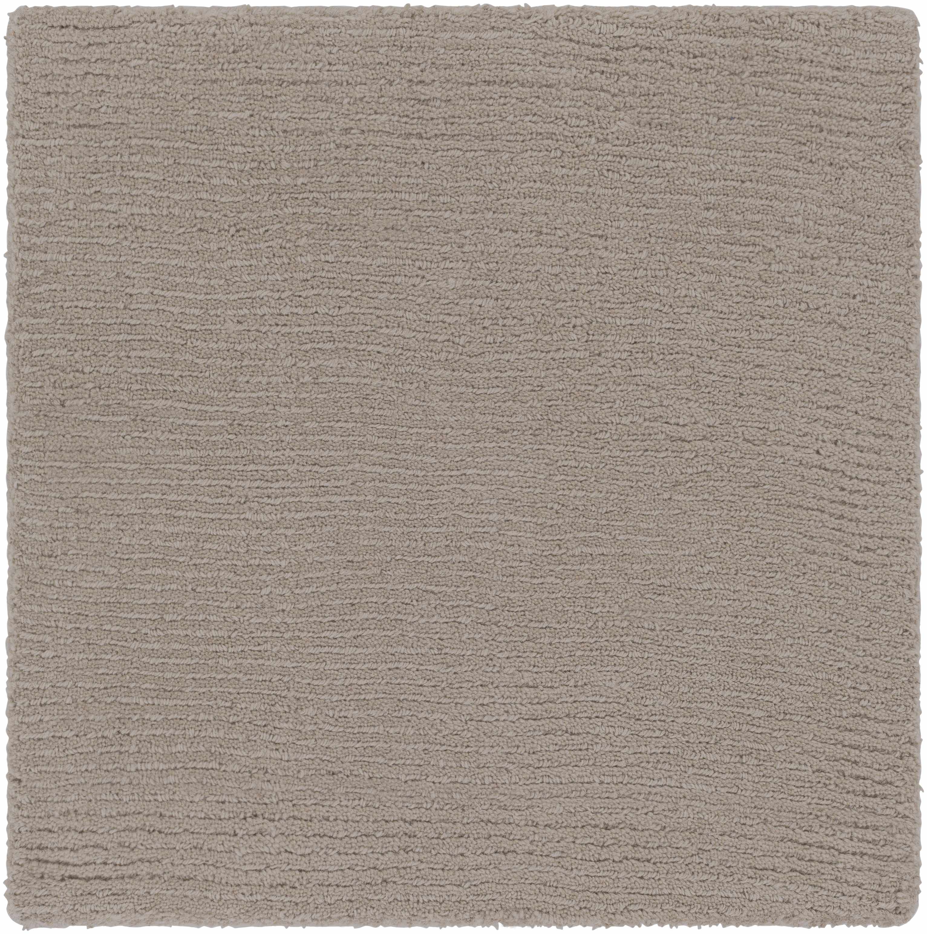 Brockton Solid Gray Wool Rug