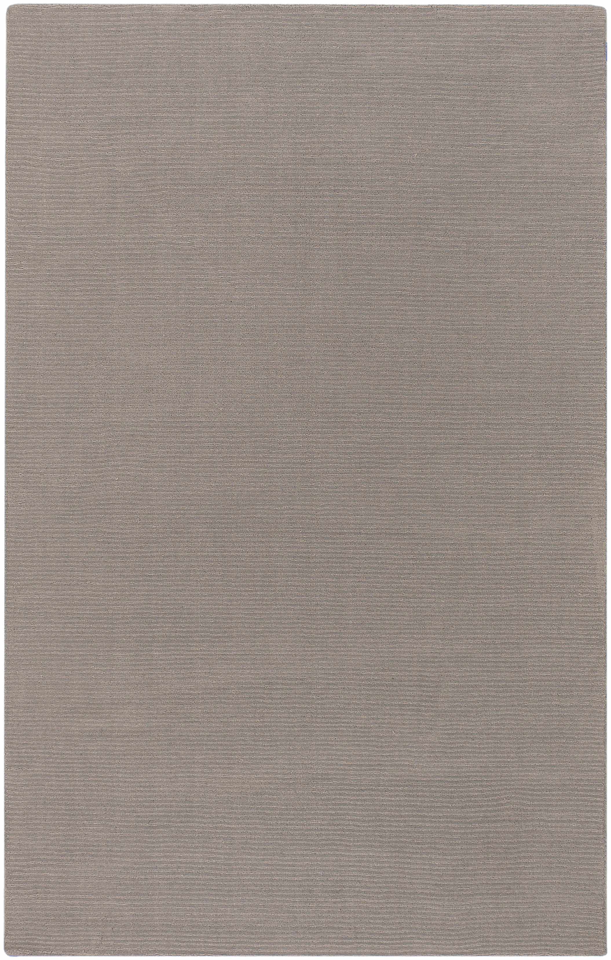 Brockton Solid Gray Wool Rug
