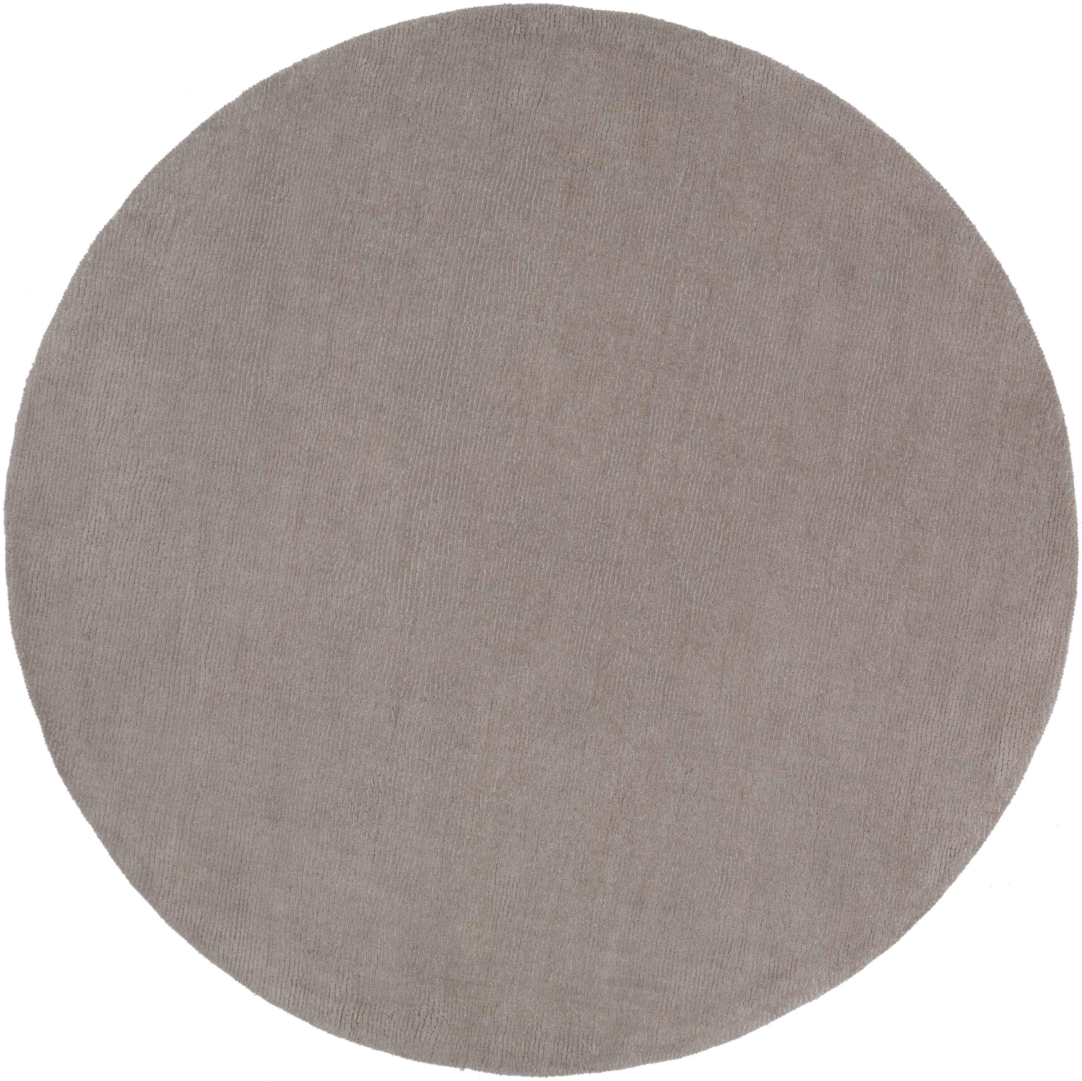 Brockton Solid Gray Wool Rug