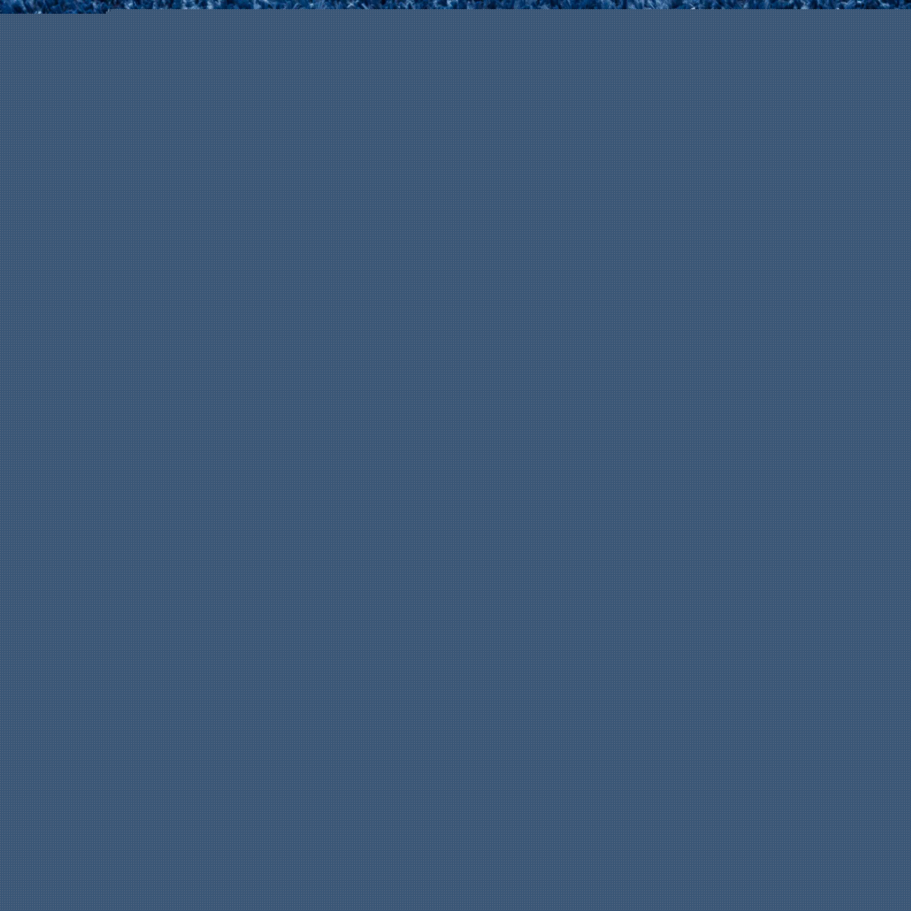 Faina Solid Dark Blue Shag Rug Washable
