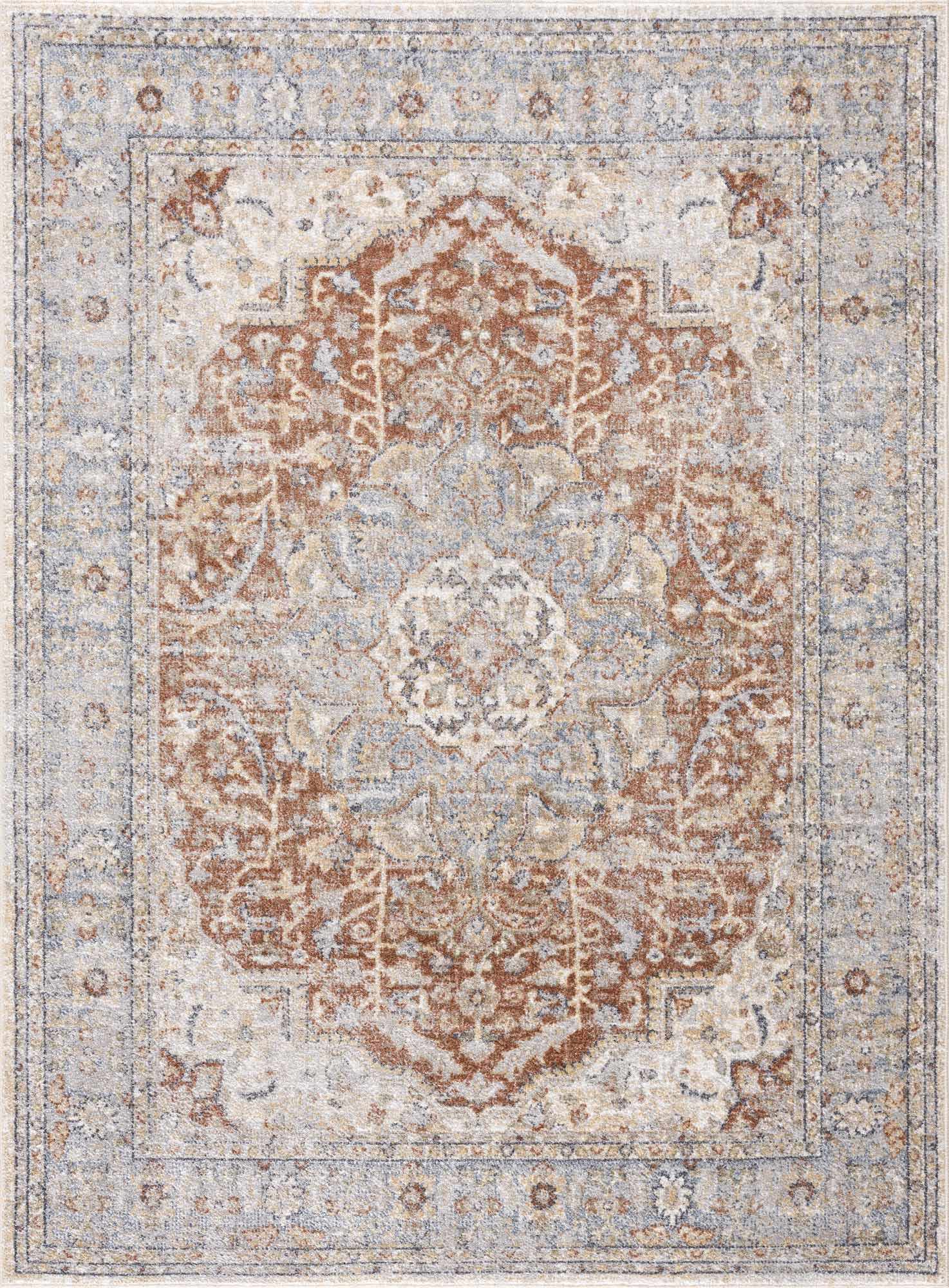 Emke Flat Pile Washable Rug