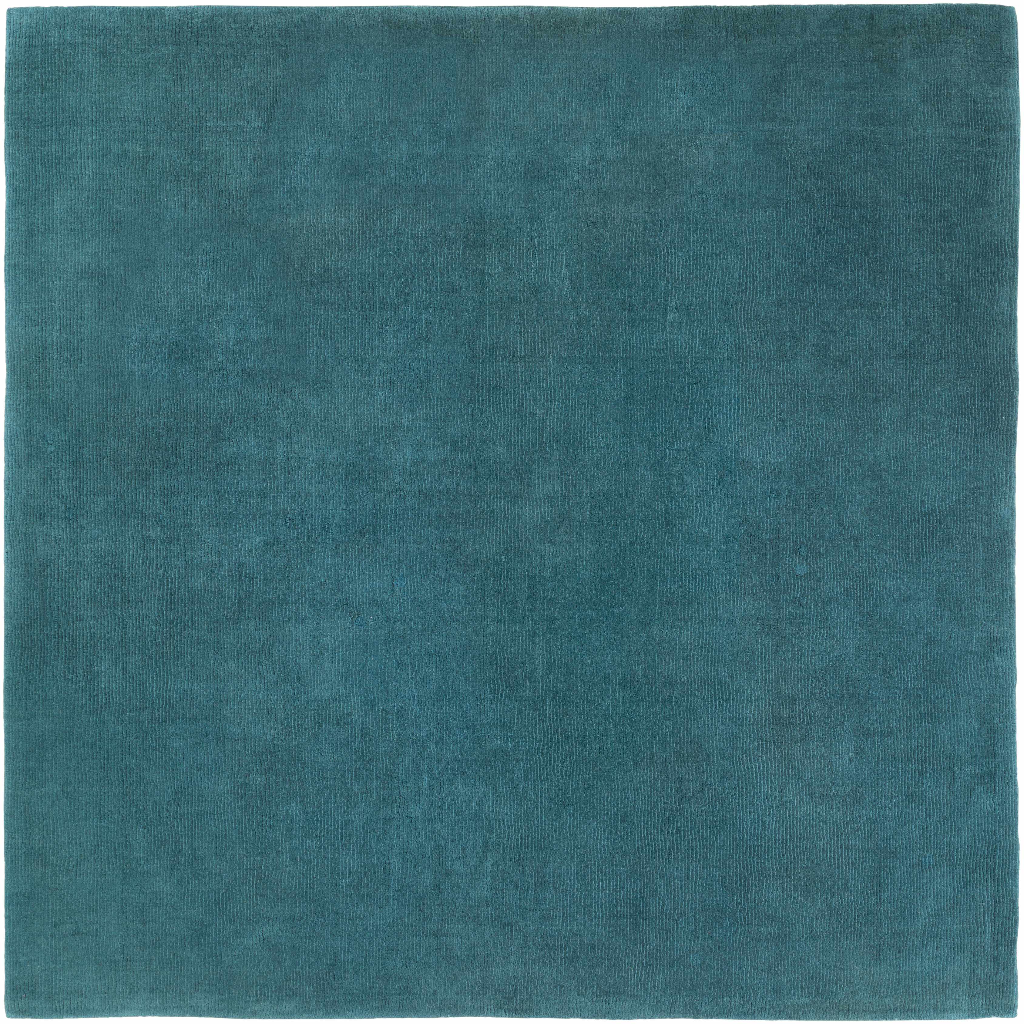 Brockton Solid Teal Wool  Rug