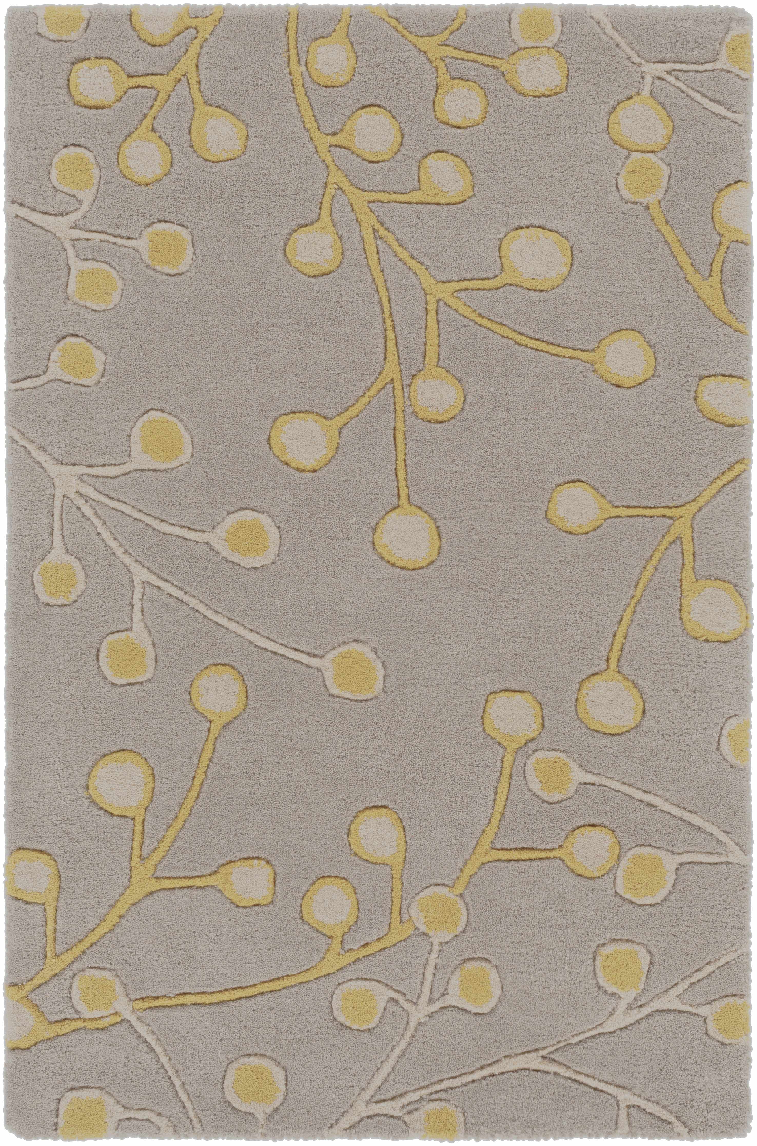 Elsu Mustard Wool Area Rug
